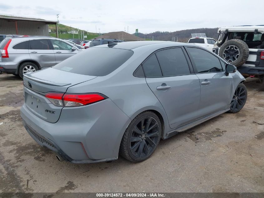 2021 Toyota Corolla Se Apex Edition VIN: 5YFM4MCE9MP081001 Lot: 39124572