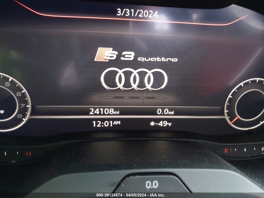 2020 AUDI S3 PREMIUM - WAUB1GFF1LA020425