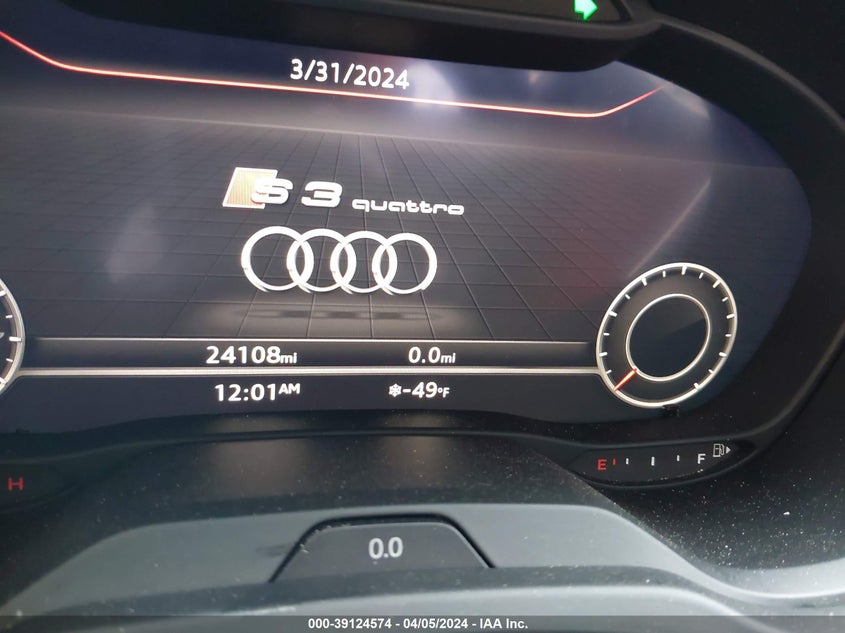 2020 AUDI S3 PREMIUM - WAUB1GFF1LA020425