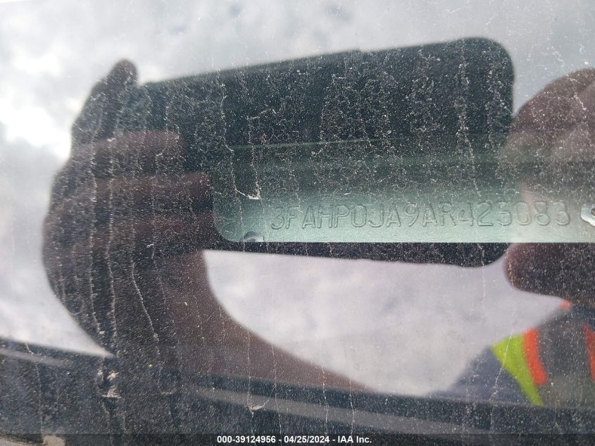 2010 Ford Fusion Sel VIN: 3FAHP0JA9AR425083 Lot: 39124956