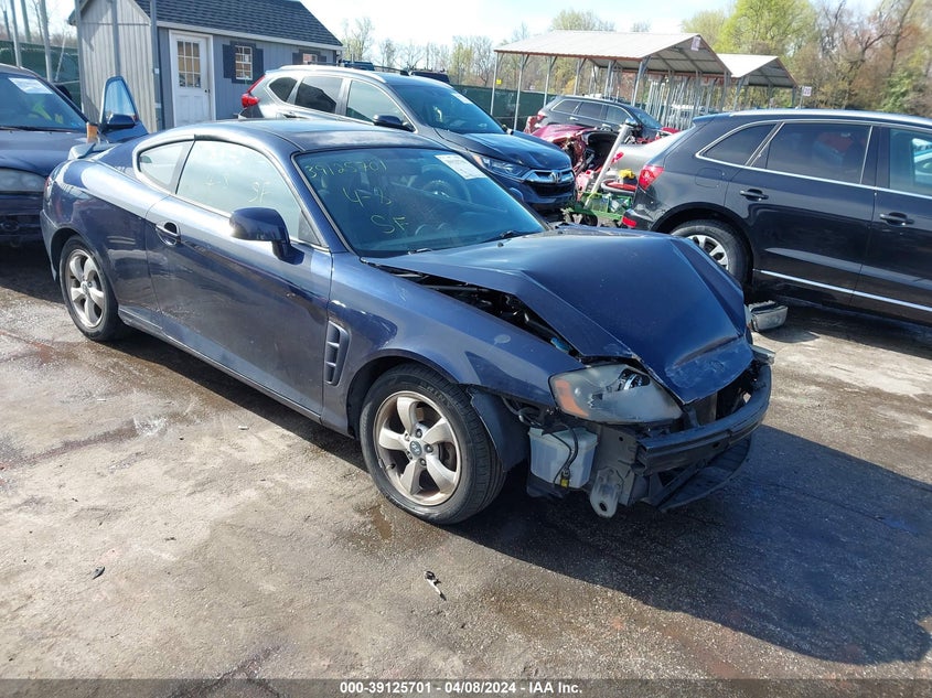 2005 Hyundai Tiburon Gs VIN: KM8HM65D15U182843 Lot: 39125701
