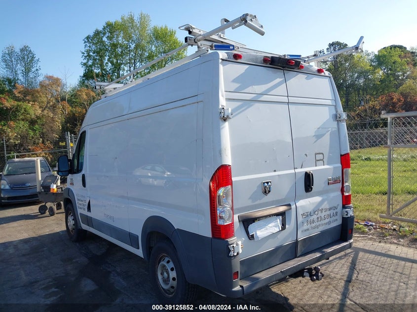 2017 Ram Promaster 2500 High Roof 136 Wb VIN: 3C6TRVCG1HE514121 Lot: 39125852