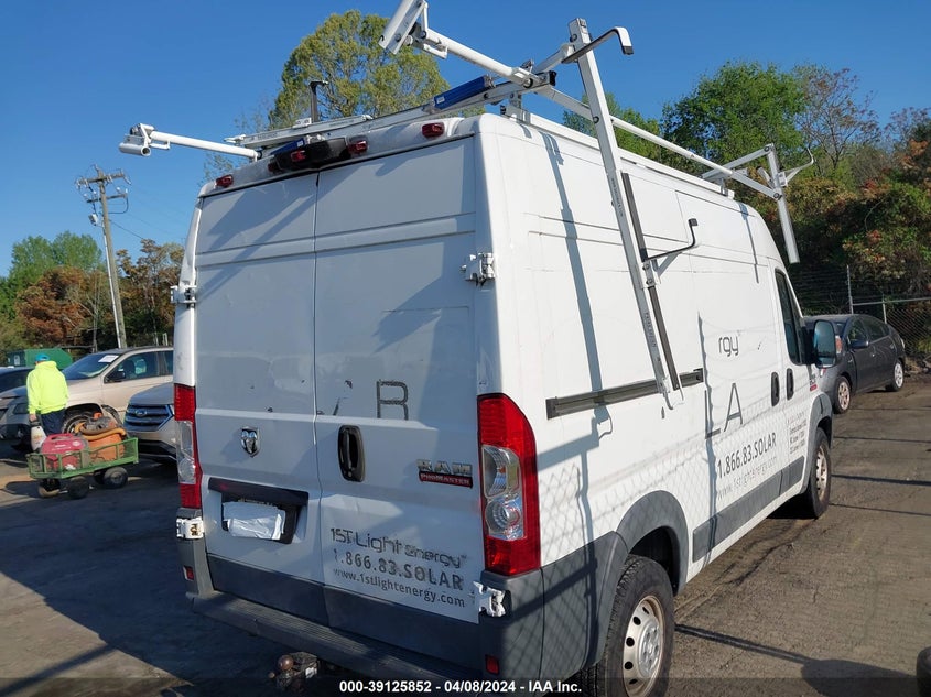 2017 Ram Promaster 2500 High Roof 136 Wb VIN: 3C6TRVCG1HE514121 Lot: 39125852