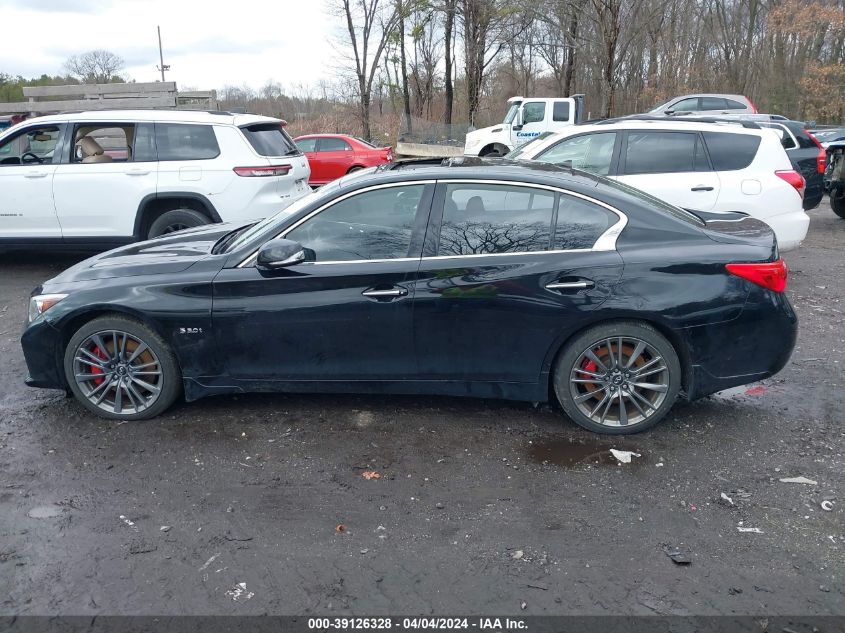 2017 Infiniti Q50 3.0T Red Sport 400 VIN: JN1FV7AR5HM872098 Lot: 39126328