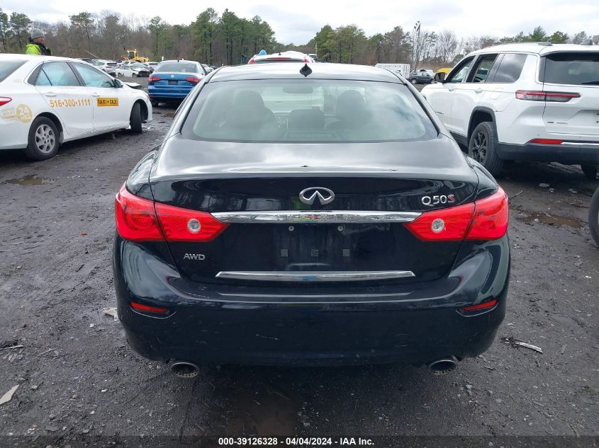 2017 Infiniti Q50 3.0T Red Sport 400 VIN: JN1FV7AR5HM872098 Lot: 39126328