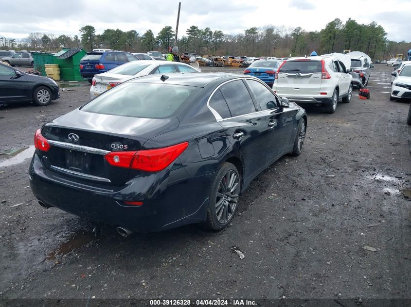 2017 Infiniti Q50 3.0T Red Sport 400 VIN: JN1FV7AR5HM872098 Lot: 39126328