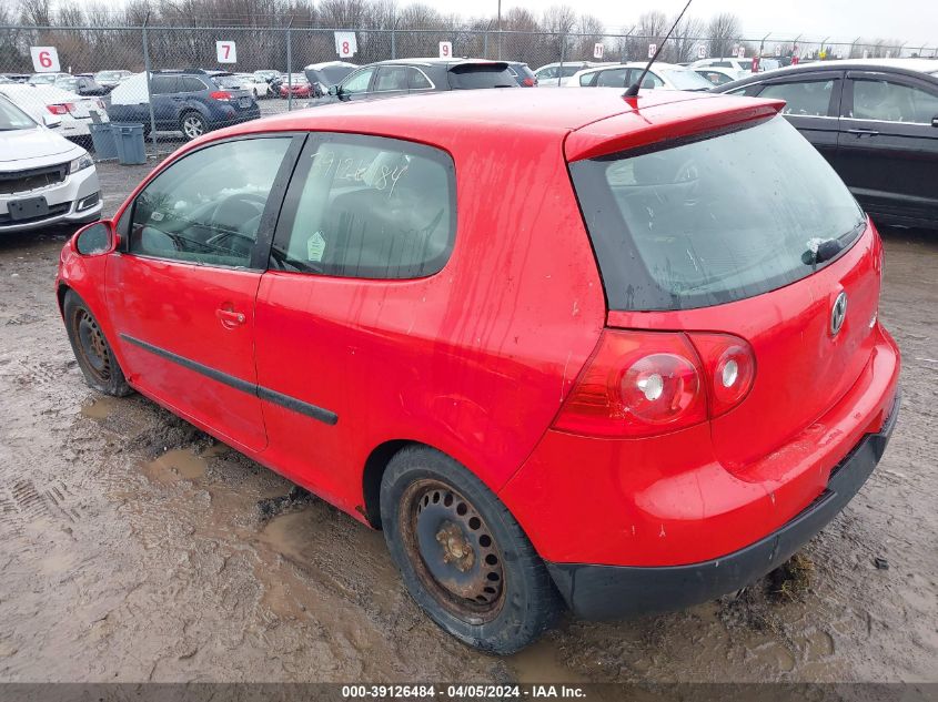 WVWBB71K58W288344 | 2008 VOLKSWAGEN RABBIT