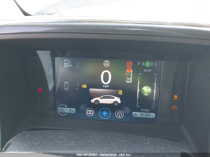 1G1RB6E43CU113043 | 2012 CHEVROLET VOLT