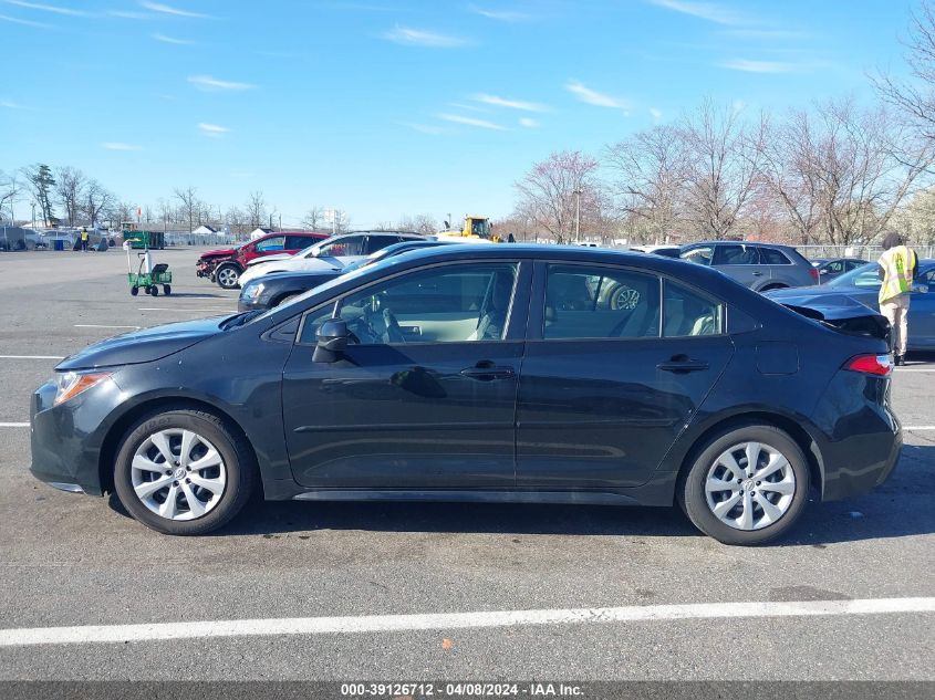 2022 Toyota Corolla Le VIN: JTDEPMAE3NJ217305 Lot: 39126712