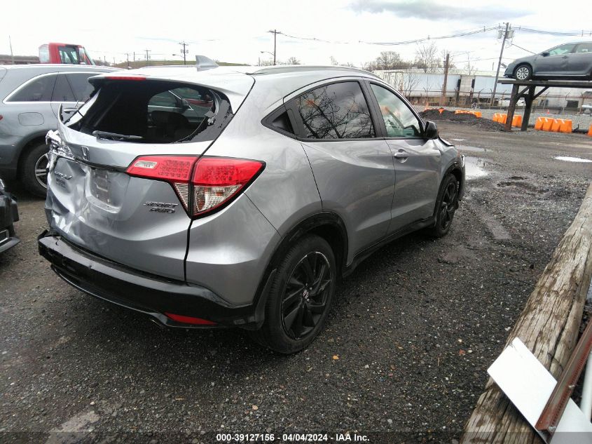 2022 Honda Hr-V Awd Sport VIN: 3CZRU6H14NM739494 Lot: 39127156