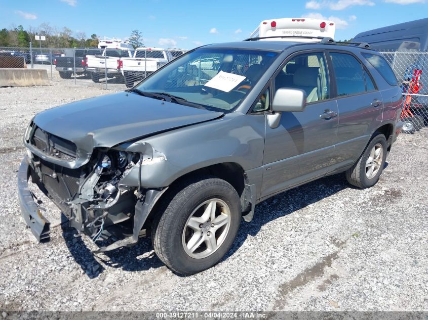 2002 Lexus Rx 300 VIN: JTJGF10U320141389 Lot: 39127211