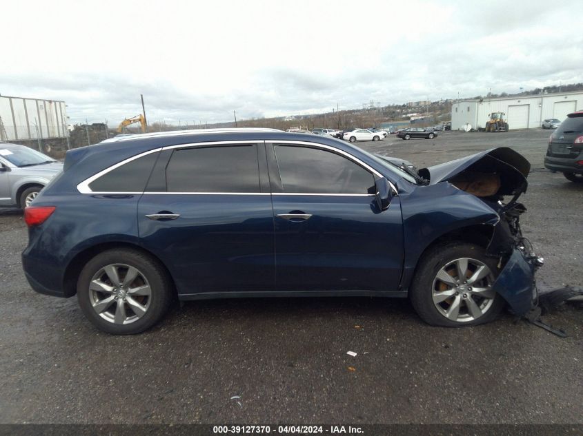 2016 Acura Mdx VIN: 5FRYD4H93GB033974 Lot: 39127370