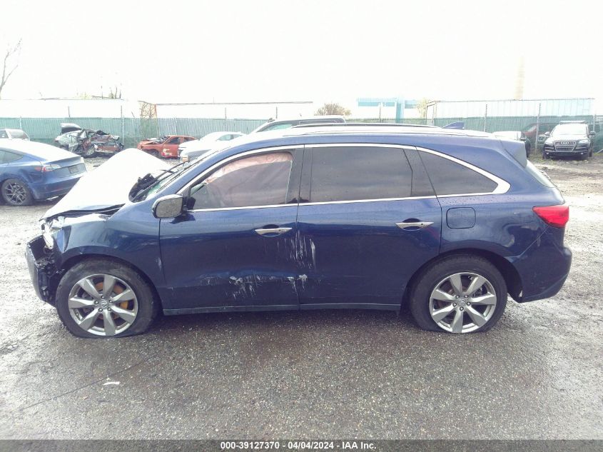 2016 Acura Mdx VIN: 5FRYD4H93GB033974 Lot: 39127370