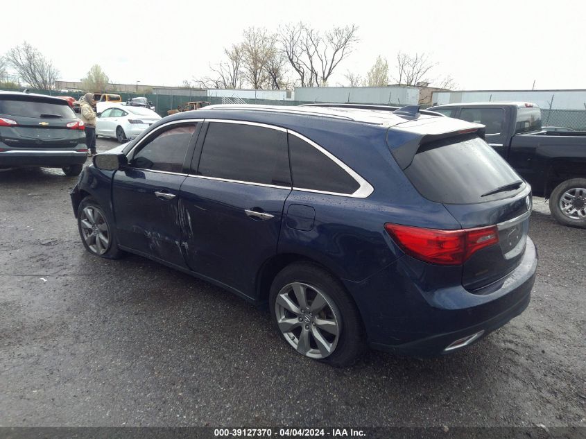 2016 Acura Mdx VIN: 5FRYD4H93GB033974 Lot: 39127370