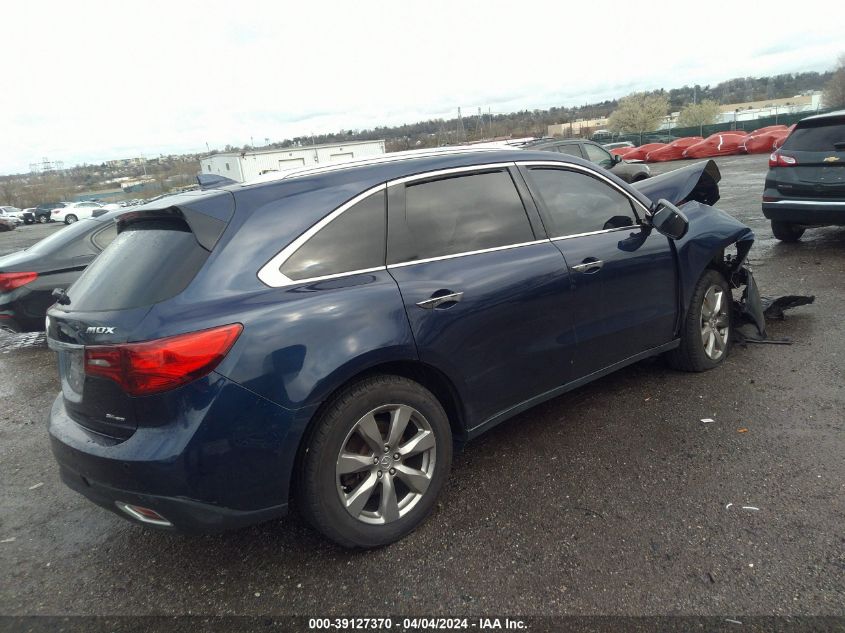 2016 Acura Mdx VIN: 5FRYD4H93GB033974 Lot: 39127370