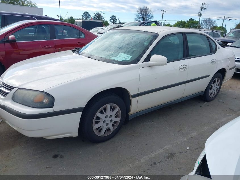 2G1WF52E049269683 | 2004 CHEVROLET IMPALA