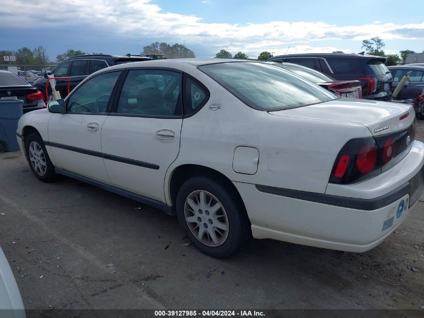 2G1WF52E049269683 | 2004 CHEVROLET IMPALA