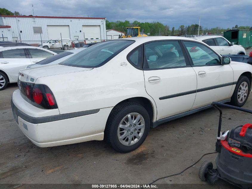 2G1WF52E049269683 | 2004 CHEVROLET IMPALA