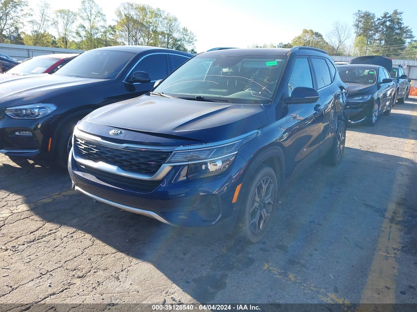 2021 Kia Seltos Ex VIN: KNDERCAA9M7195856 Lot: 39128540