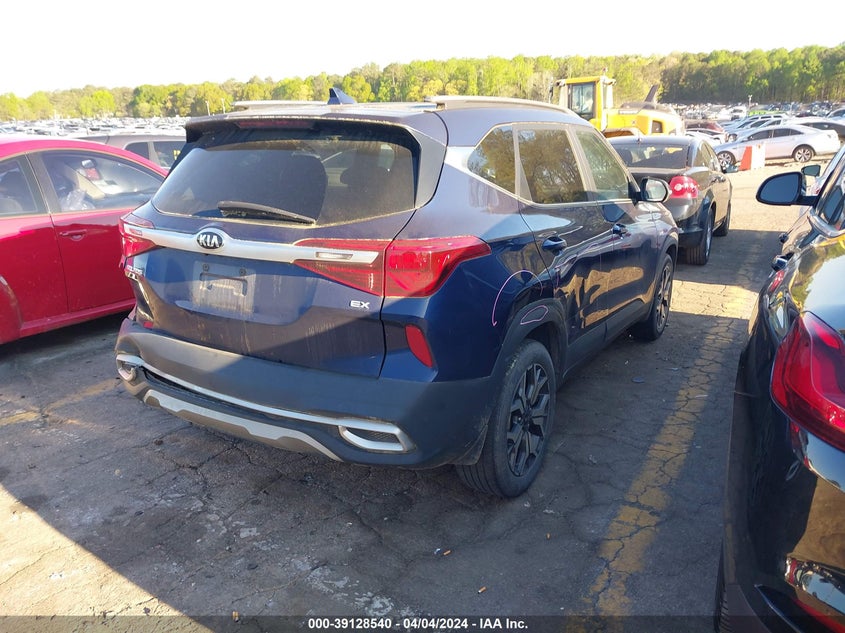 2021 Kia Seltos Ex VIN: KNDERCAA9M7195856 Lot: 39128540