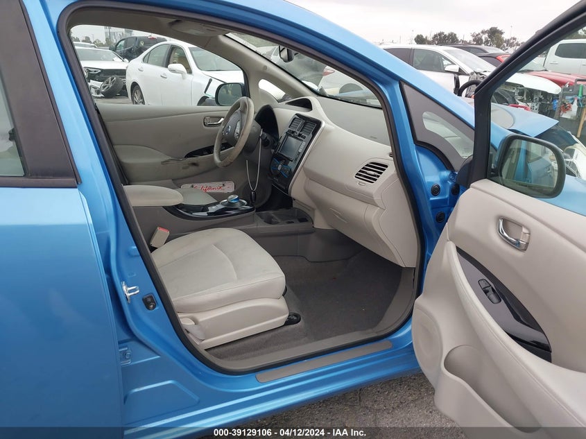 2013 Nissan Leaf Sv VIN: 1N4AZ0CP2DC409498 Lot: 39129106