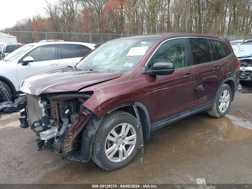 2017 HONDA PILOT LX - 5FNYF5H1XHB016991
