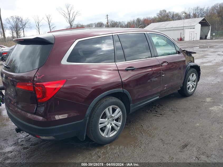 2017 HONDA PILOT LX - 5FNYF5H1XHB016991