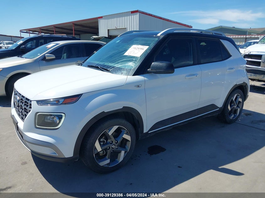 2022 Hyundai Venue Limited VIN: KMHRC8A32NU191289 Lot: 39129386