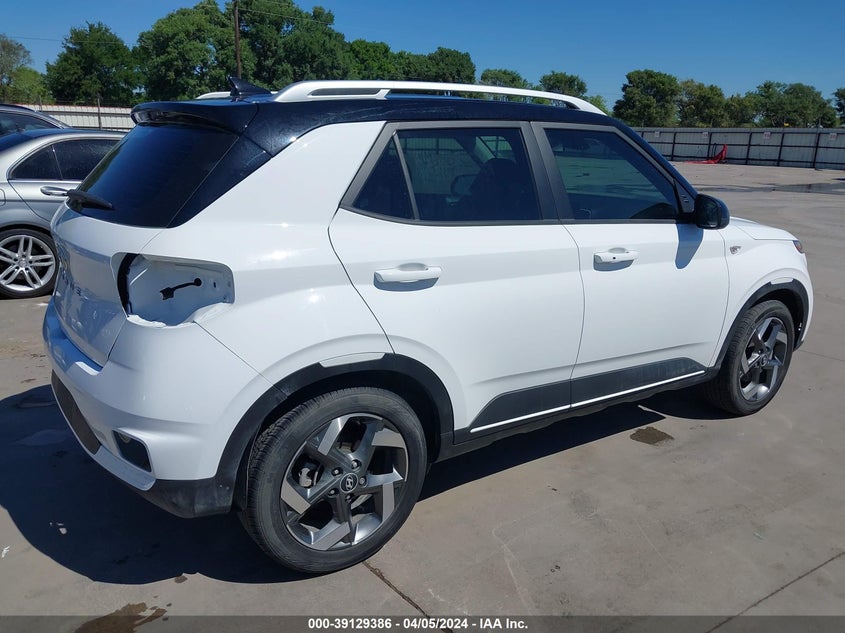 2022 Hyundai Venue Limited VIN: KMHRC8A32NU191289 Lot: 39129386