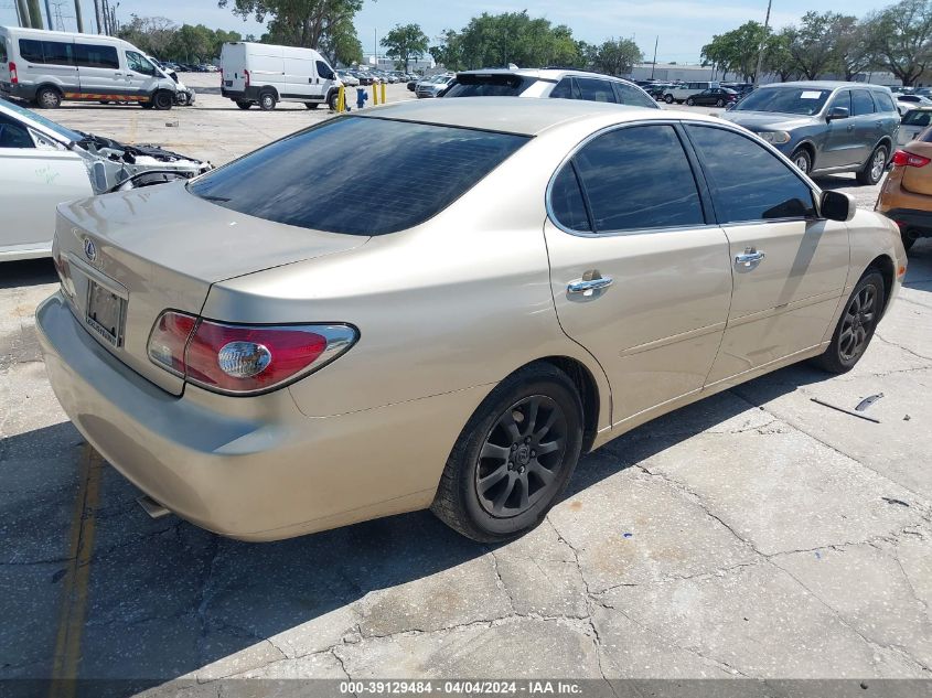 JTHBA30G245025851 | 2004 LEXUS ES 330