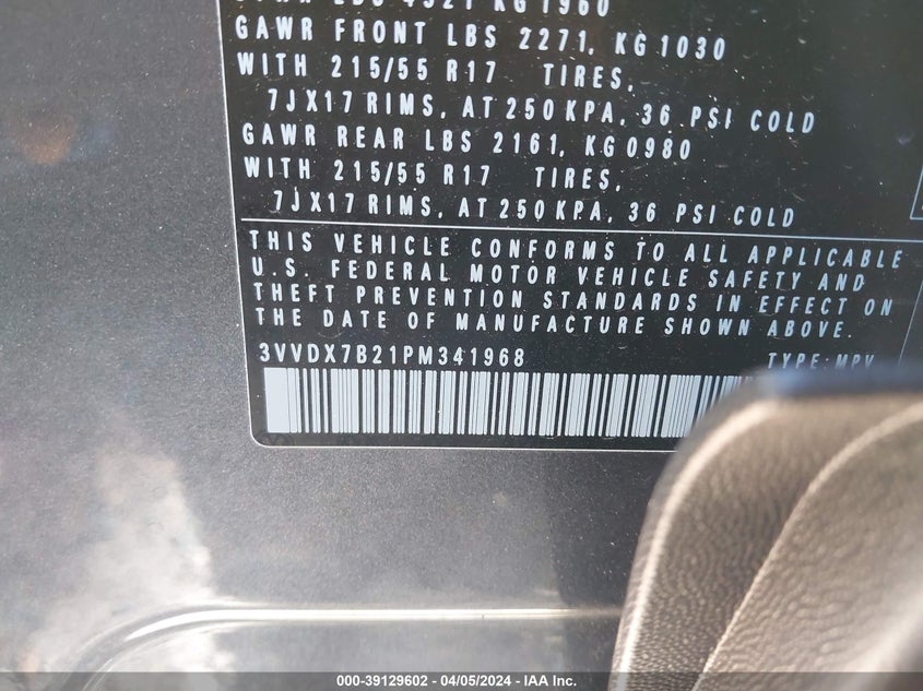 2023 VOLKSWAGEN TAOS S - 3VVDX7B21PM341968