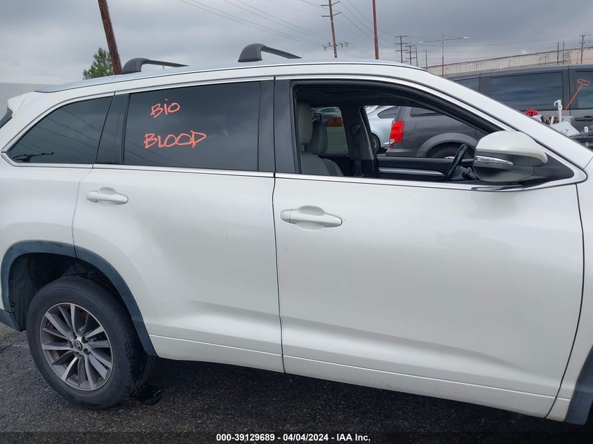 2018 TOYOTA HIGHLANDER SE/XLE - 5TDKZRFH6JS549734