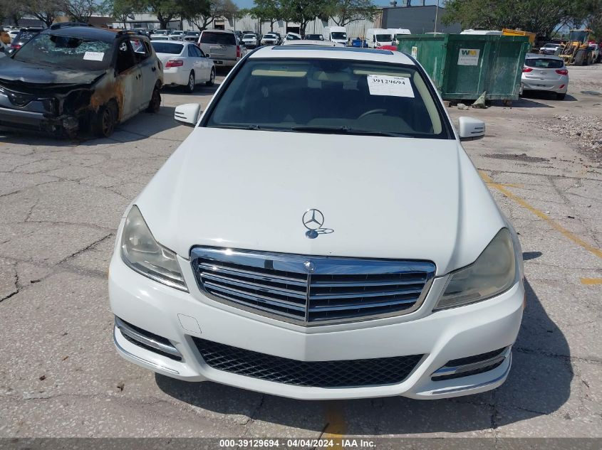 WDDGF4HB1DR262854 | 2013 MERCEDES-BENZ C 250