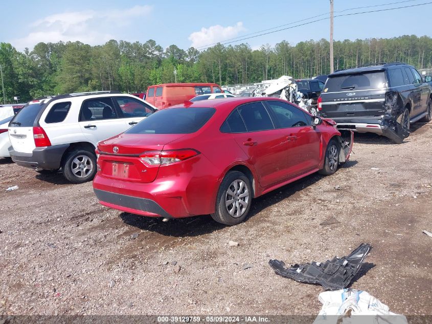 2020 Toyota Corolla Le VIN: JTDEPRAEXLJ105529 Lot: 39129759