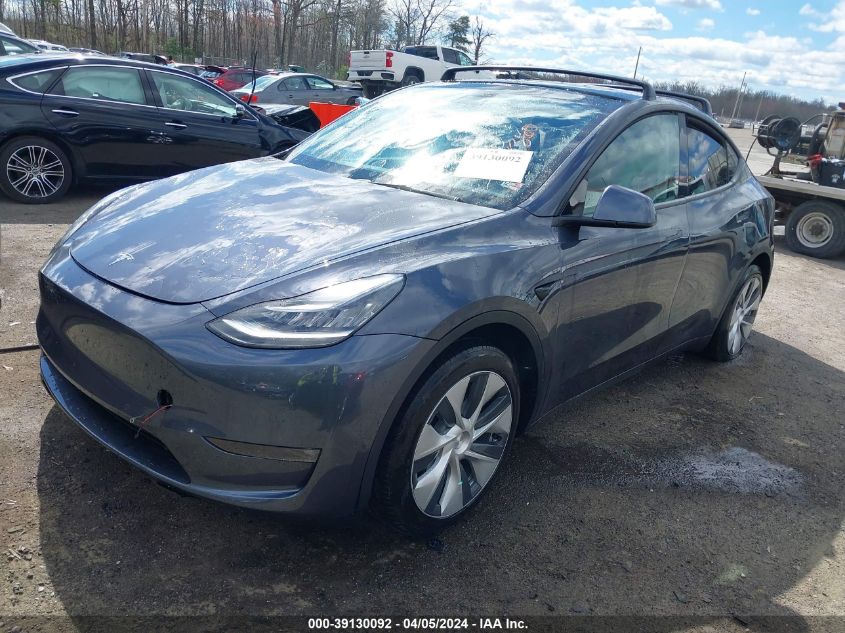 2021 Tesla Model Y Long Range Dual Motor All-Wheel Drive VIN: 5YJYGDEE1MF295045 Lot: 39130092