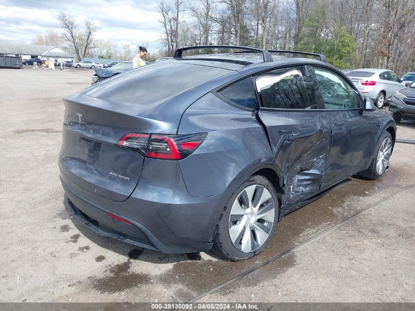 2021 Tesla Model Y Long Range Dual Motor All-Wheel Drive VIN: 5YJYGDEE1MF295045 Lot: 39130092