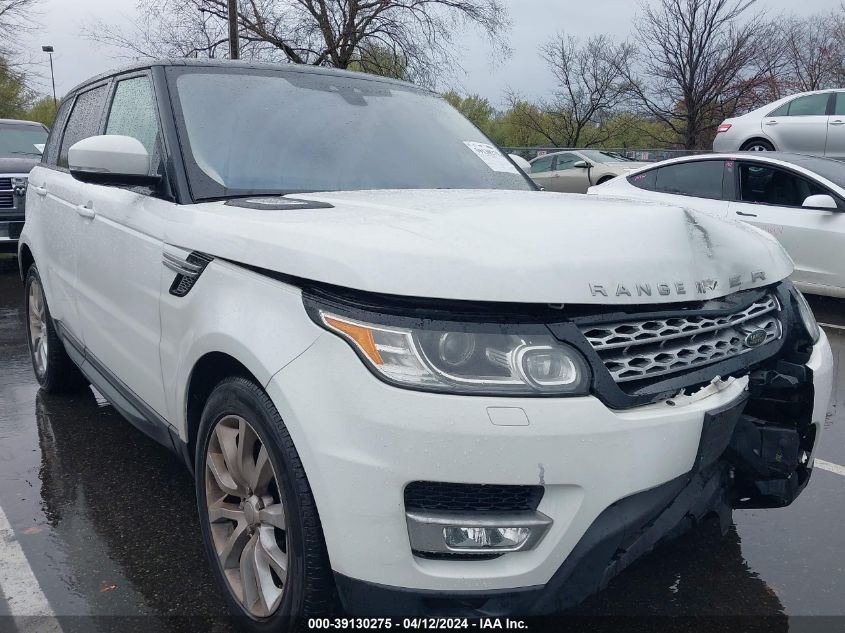 2017 Land Rover Range Rover Sport 3.0L V6 Supercharged Hse VIN: SALWR2FV1HA162393 Lot: 39130275