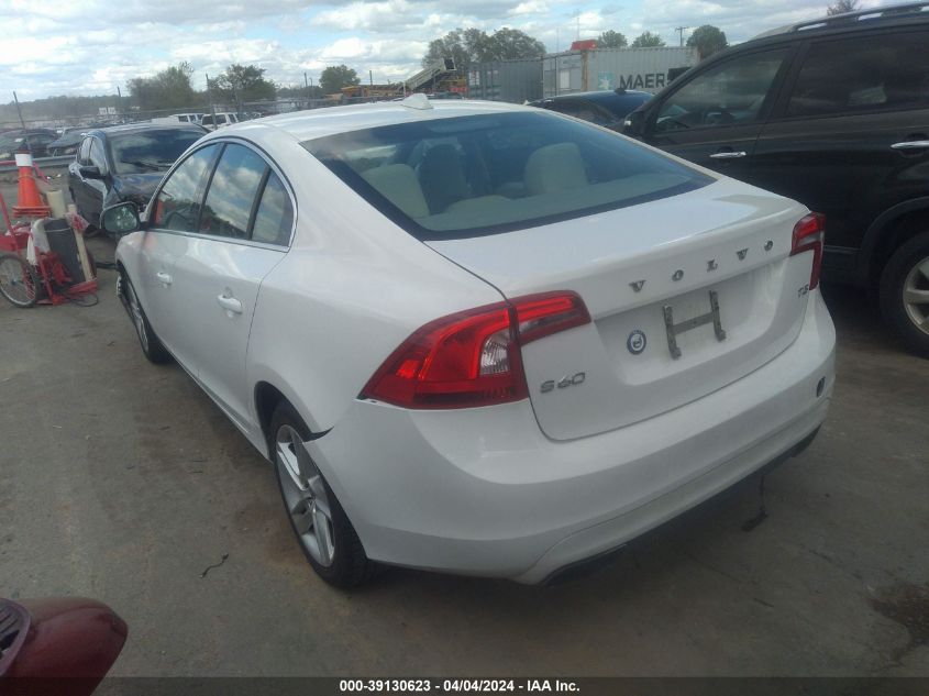 2015 Volvo S60 T5 Premier VIN: YV126MFB6F2300883 Lot: 39130623