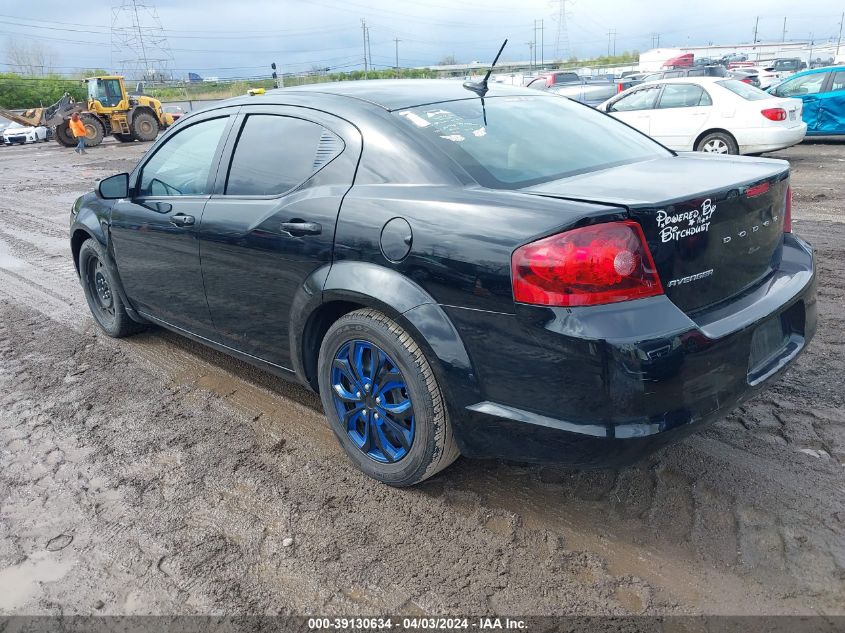 1C3CDZAB8DN628651 | 2013 DODGE AVENGER