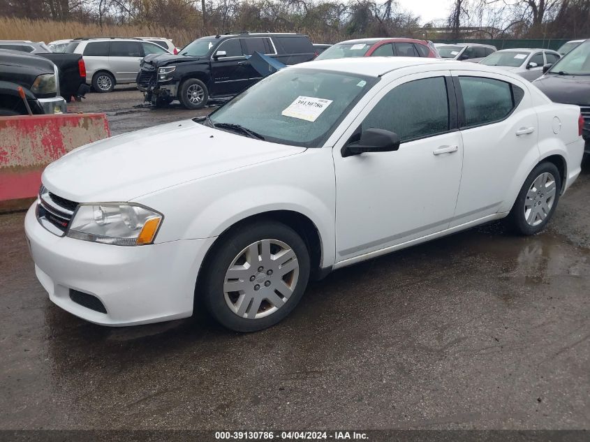 1C3CDZABXCN310495 | 2012 DODGE AVENGER