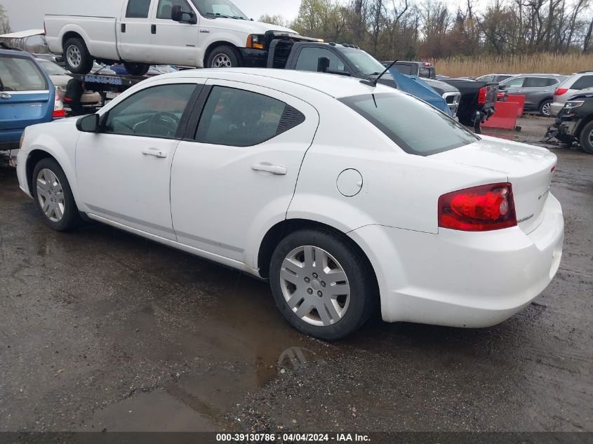 1C3CDZABXCN310495 | 2012 DODGE AVENGER