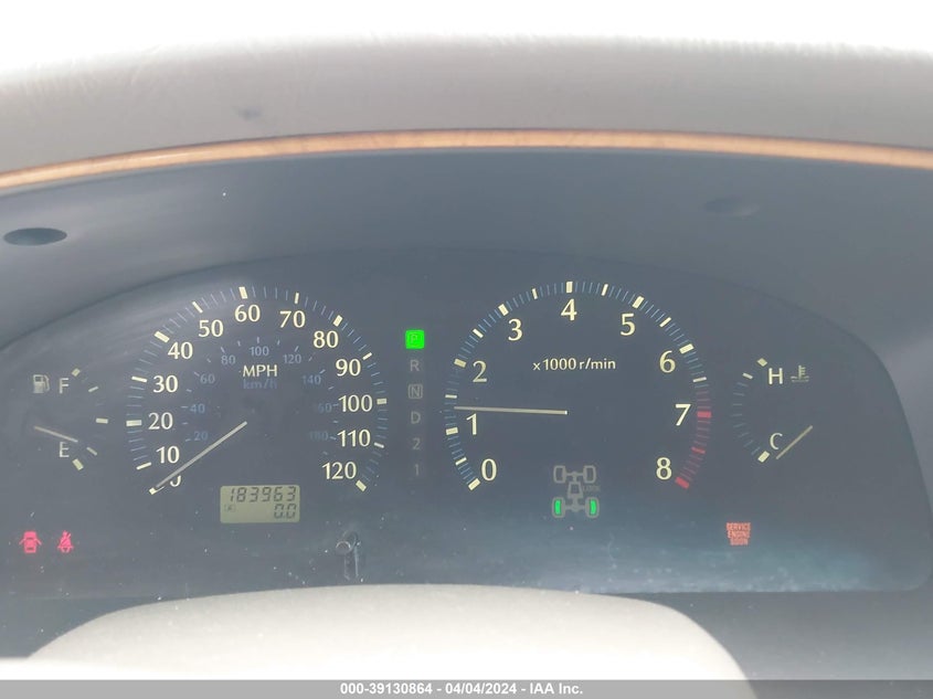 2001 INFINITI QX4 VIN: JNRDR09Y31W217279