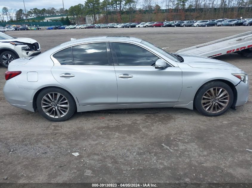 2018 Infiniti Q50 2.0T Luxe VIN: JN1CV7AP4JM240510 Lot: 39130923