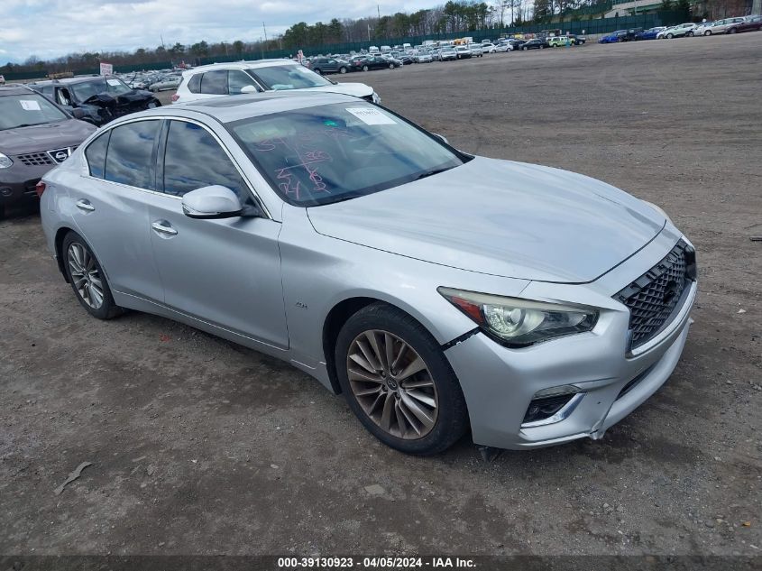 2018 Infiniti Q50 2.0T Luxe VIN: JN1CV7AP4JM240510 Lot: 39130923