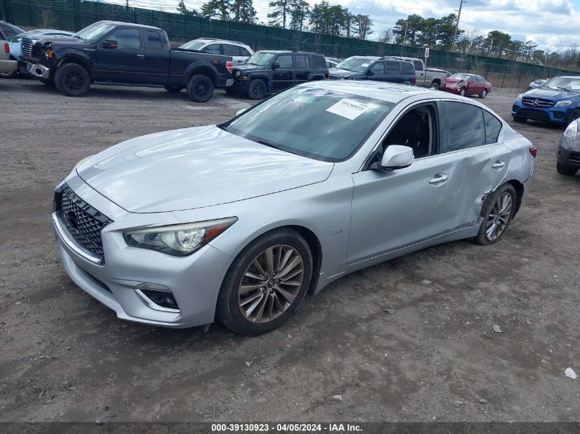 2018 Infiniti Q50 2.0T Luxe VIN: JN1CV7AP4JM240510 Lot: 39130923