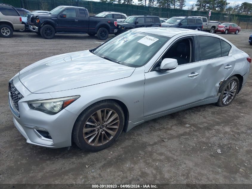 2018 Infiniti Q50 2.0T Luxe VIN: JN1CV7AP4JM240510 Lot: 39130923