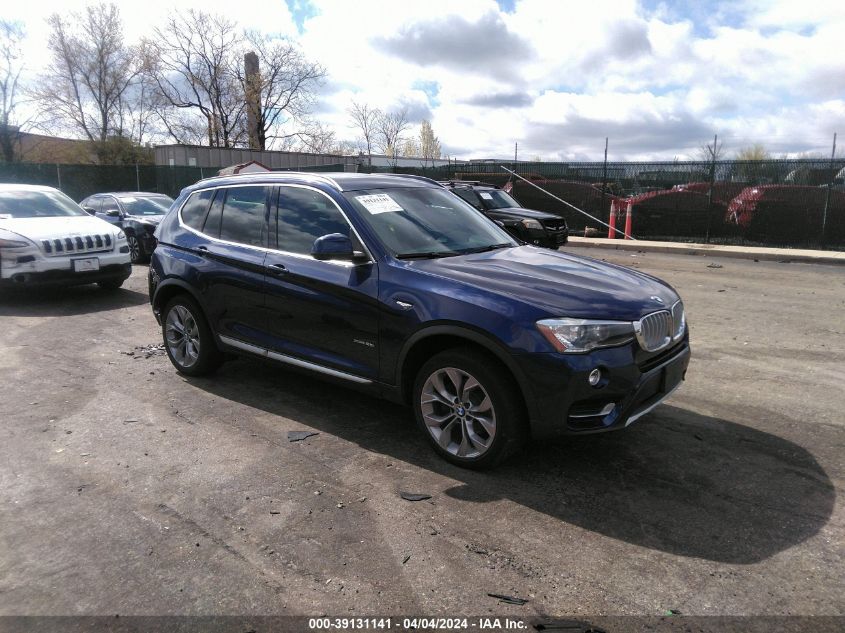 2016 BMW X3 XDRIVE28I - 5UXWX9C50G0D89347