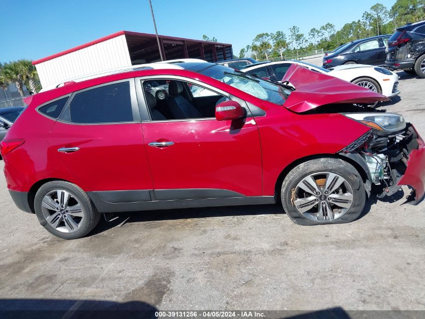 2014 Hyundai Tucson Limited VIN: KM8JU3AG7EU922282 Lot: 39131256