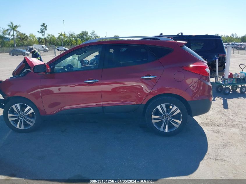 2014 Hyundai Tucson Limited VIN: KM8JU3AG7EU922282 Lot: 39131256