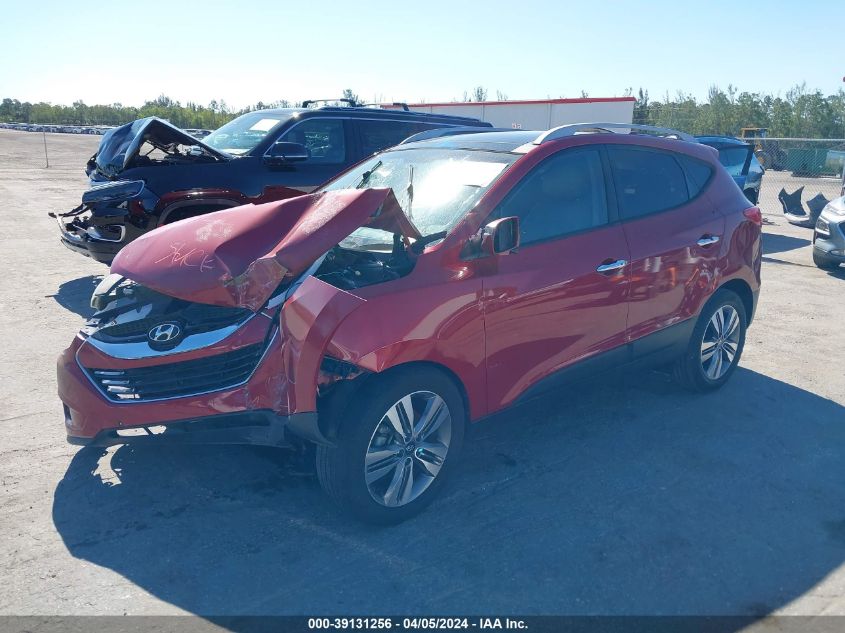 2014 Hyundai Tucson Limited VIN: KM8JU3AG7EU922282 Lot: 39131256